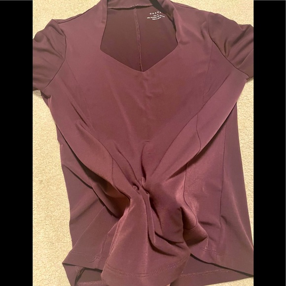 🧸 Plum V neck - Picture 3 of 4